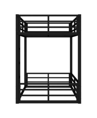 Metal Twin XL Bunk Bed Frame - Heavy Duty, Noise-Reduced