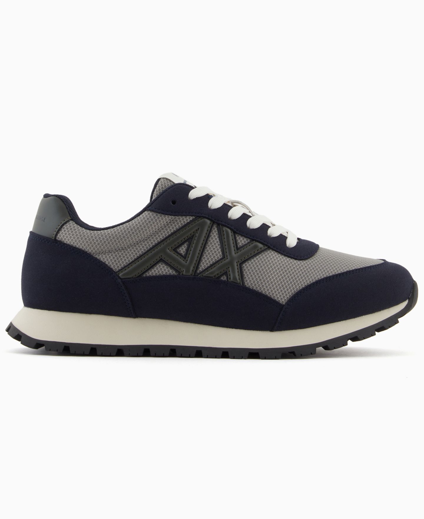 Мужские кроссовки A|X Armani Exchange Drop Lace-Up, цвет: Чёрный / Молочный белый — фото 2