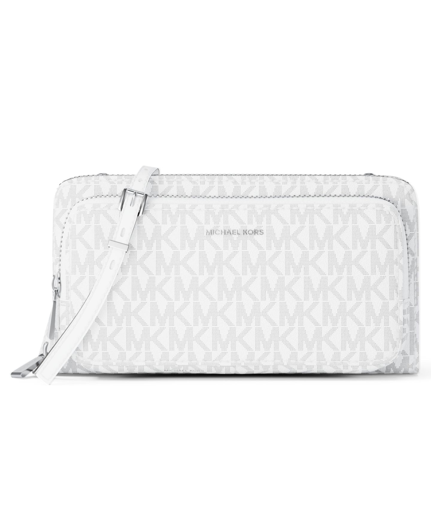 Женская сумка Michael Kors Jet Set Small Continental Crossbody, цвет: Оптический белый — фото 1