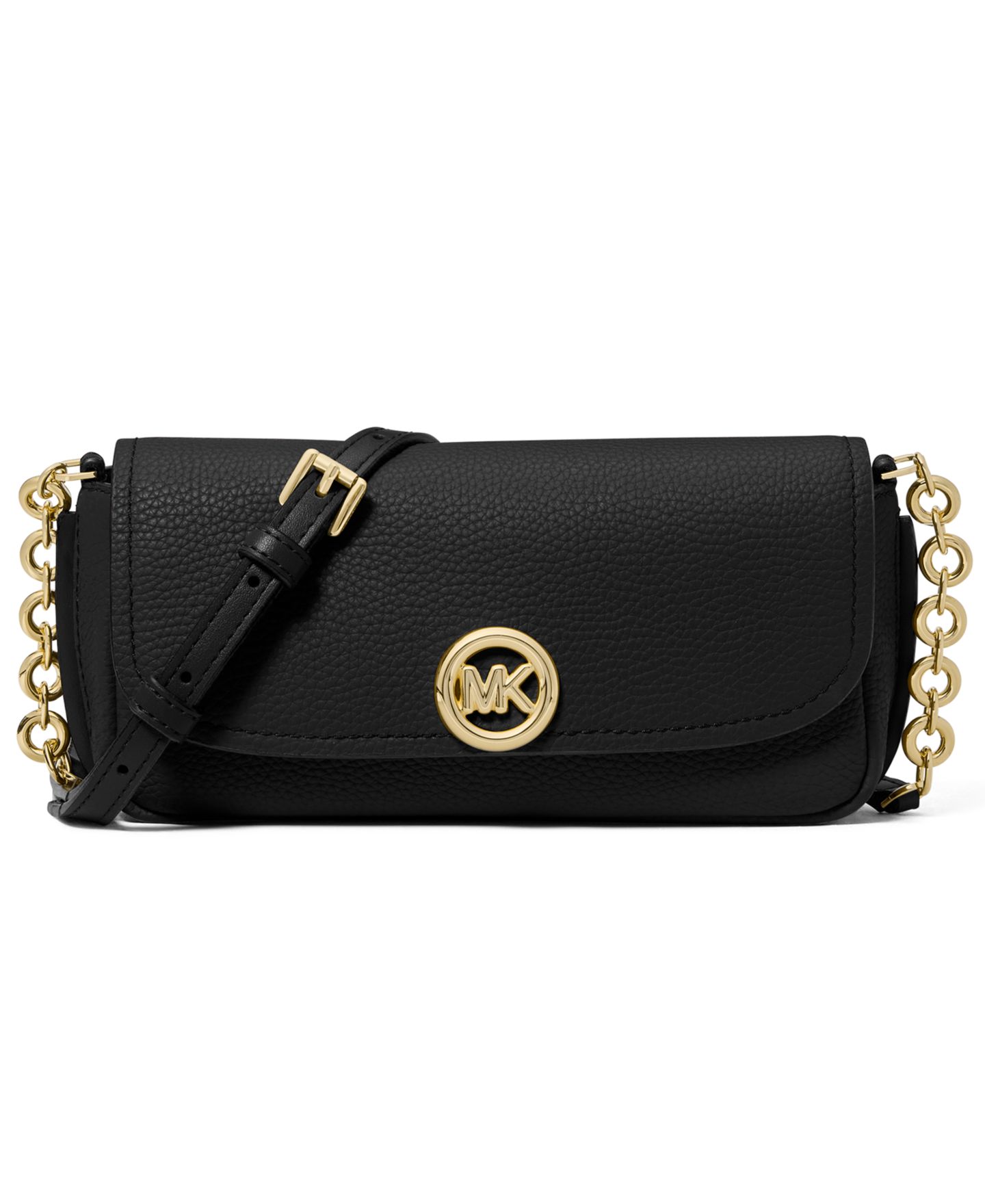 Женская сумка Michael Kors Nolita Small Flap Chain Crossbody, цвет: Чёрный — фото 1
