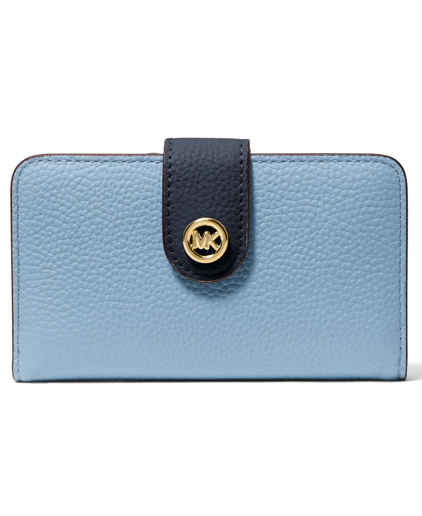 Женский кошелёк Michael Kors Pop Charm Medium Tab Bifold Wallet, цвет: Шамбре разноцветный — фото 1
