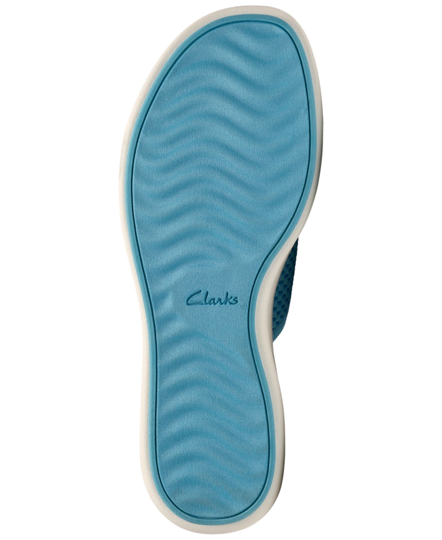 Женские сандалии Clarks Drift Faye Round Toe Wedge, цвет: Яркий синий — фото 5
