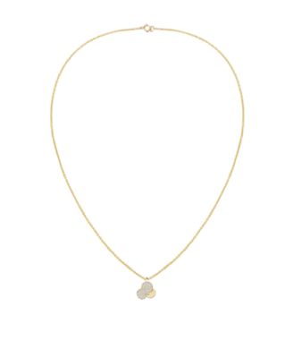 Diamond (1/3 ct. t.w.) Pendant Necklace in 14k Gold Over Sterling Silver