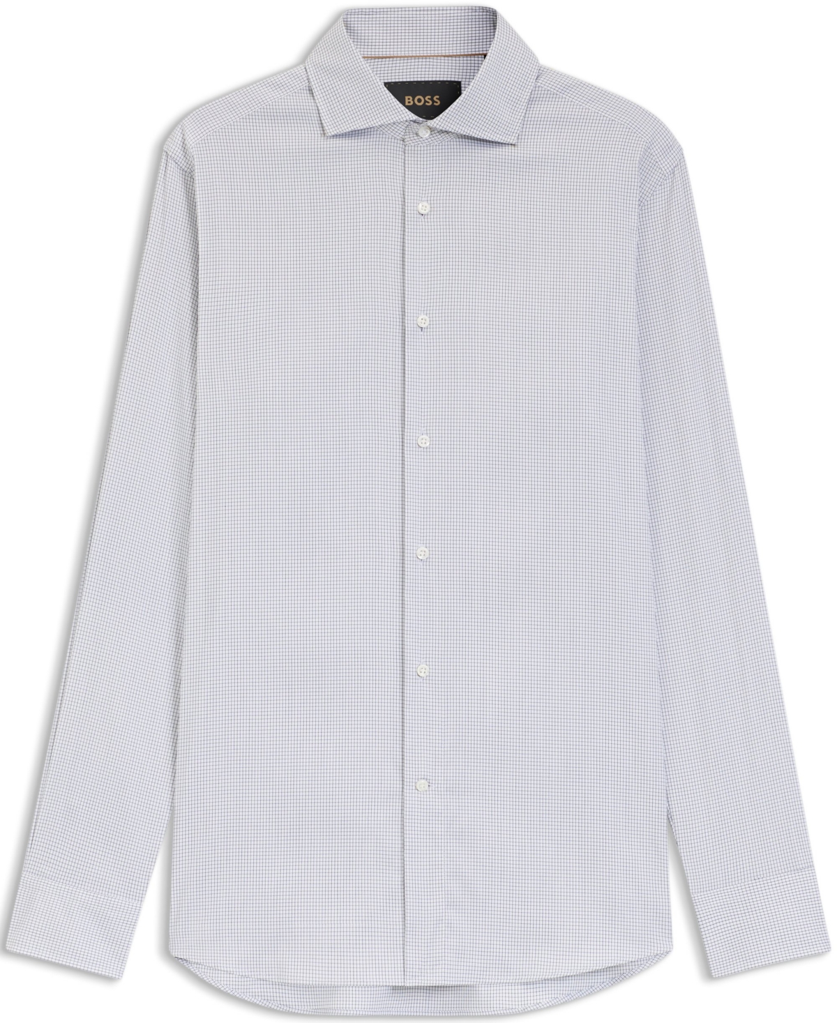 Boss by Hugo Men's Italian-Made Cotton Blend Slim-Fit Dress Shirt