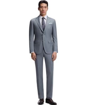 Men's Wool Silk Two-Piece Slim-Fit Suit