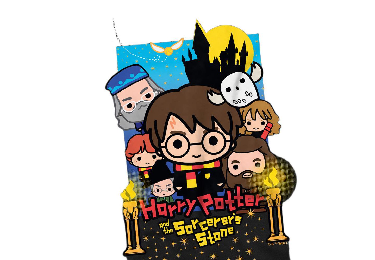 Мужская футболка Harry Potter Chibi The Sorcerer's Stone, цвет: Чёрный — фото 3