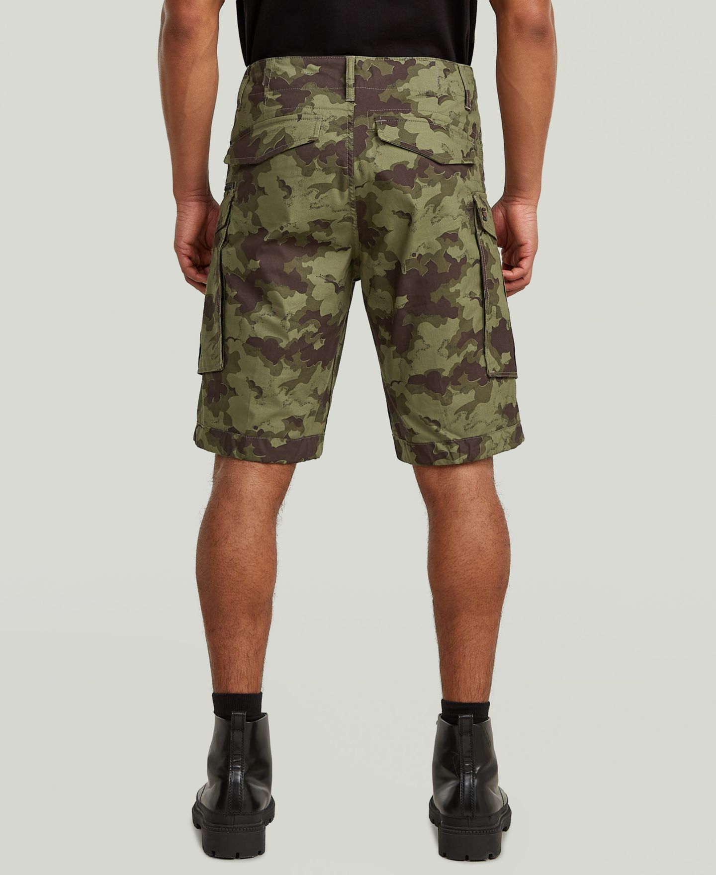 Мужские шорты G-Star Raw Rovic Printed Zip, цвет: Облачный камуфляжный — фото 5