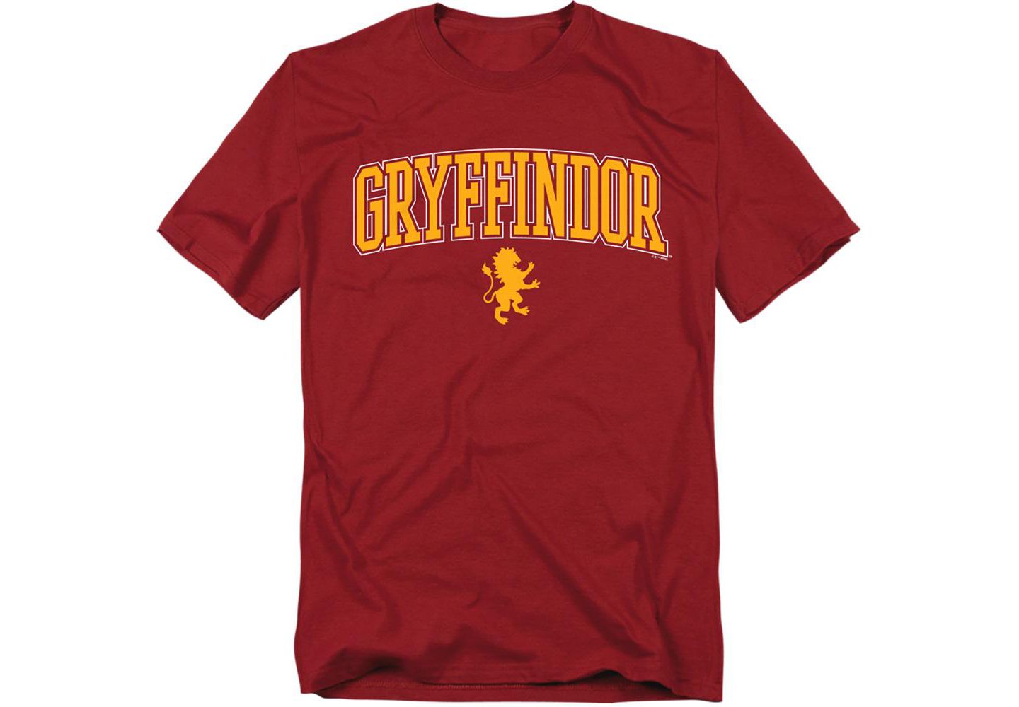 Мужская футболка Harry Potter Gryffindor Arched Lion, цвет: Красный — фото 1