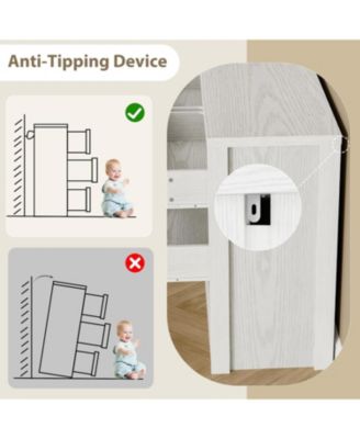 9-Drawer Dresser for Bedroom, Wide Modern Wooden Storage Chest for Living Room & Entryway