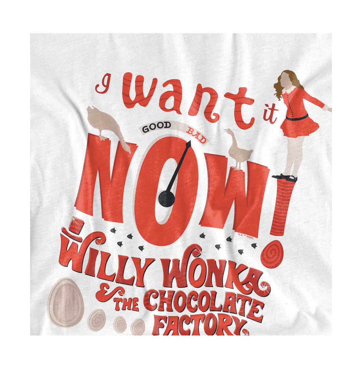 Willy Wonka & The Chocolate Factory Men's I Want It Now T Shirt