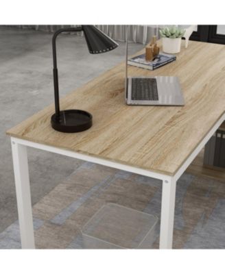 3-Drawers Removable Tabletop L-Shaped Computer Desk, Writing Desk, Office Desk,Shelves