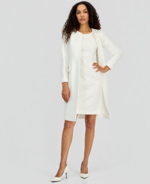 Женские куртки Kasper Women's Bonded Lace Topper Jacket