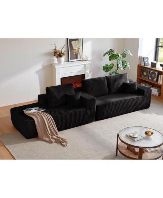 Streamdale 104" Cloud Sectional Sofa with L-Shape Chaise & Side Pockets, Left-facing