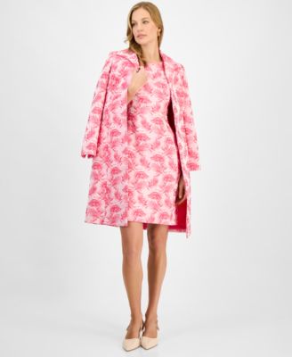 Women's Jacquard Sleeveless Sheath Dress