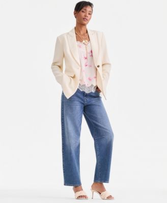 Women's Oversized One-Button Blazer