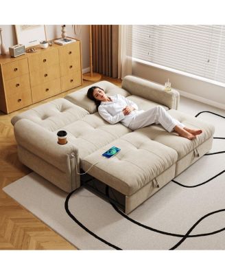 Multi-functional Chenille convertible sofa bed for living rooms/bedrooms