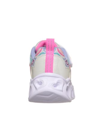 Little Girls Heart Lights - Boogie Love Stay-Put Light-Up Casual Sneakers from Finish Line