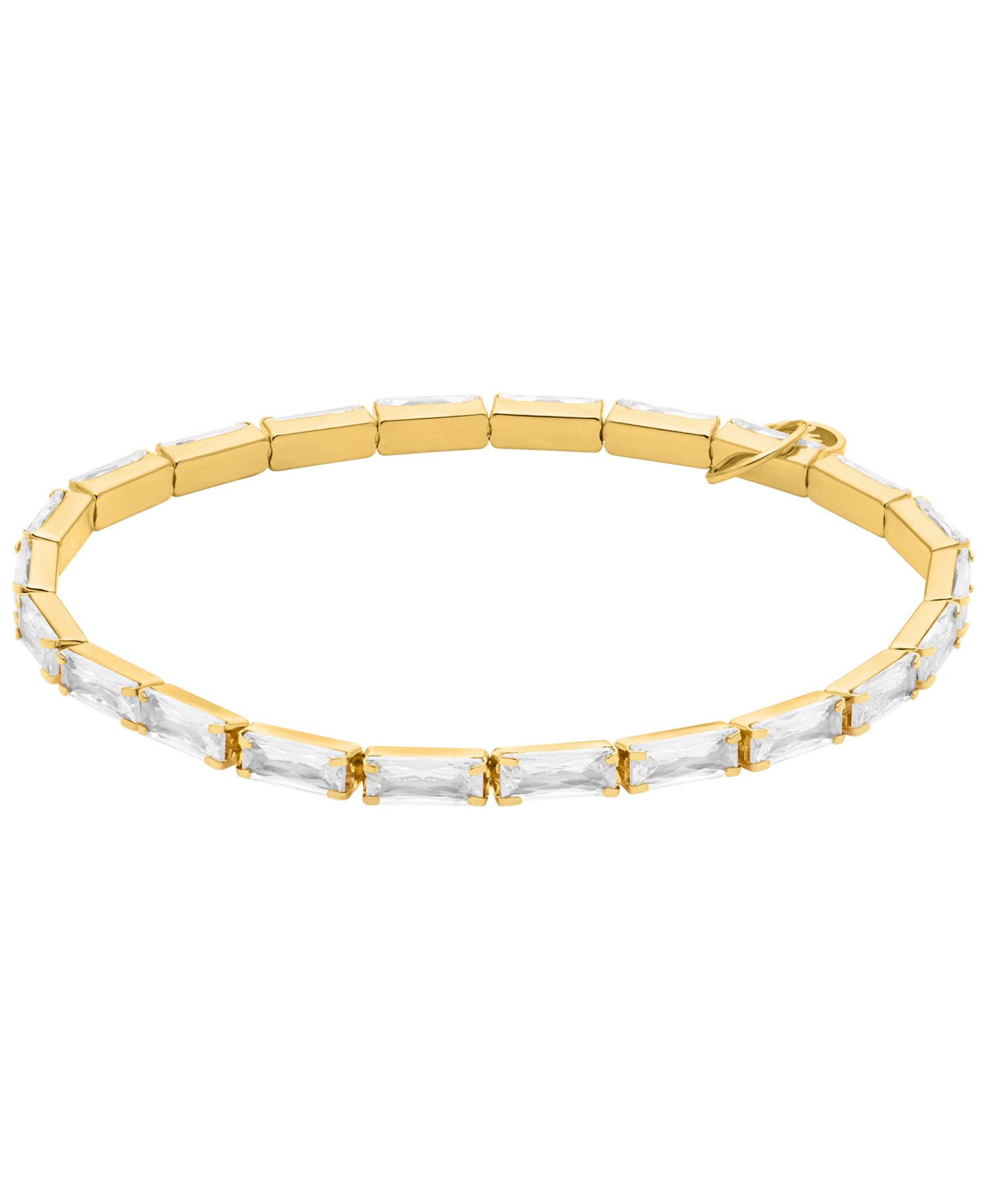 Baguette Stretch Tennis Bracelet