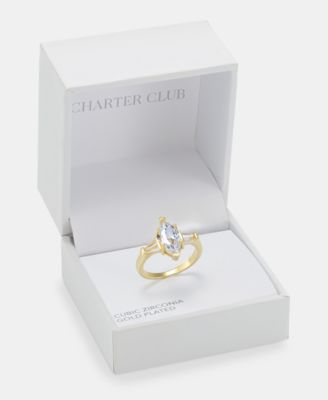 Cubic Zirconia Marquise Ring