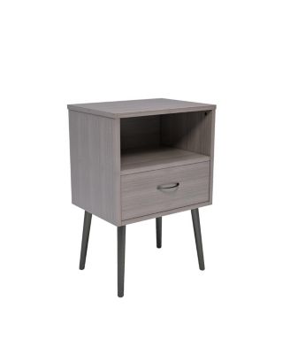 Modern Nightstand Set with Storage Drawers & Shelves