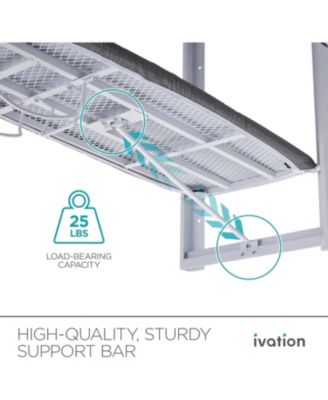 Wall-Mounted Ironing Board, Foldable Iron Board with Iron Holder, Space Saving Design