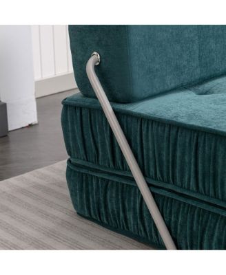 Green Folding Sofa, Futon Sleeper Chair, Convertible Chair, Floor Couch & Mattress