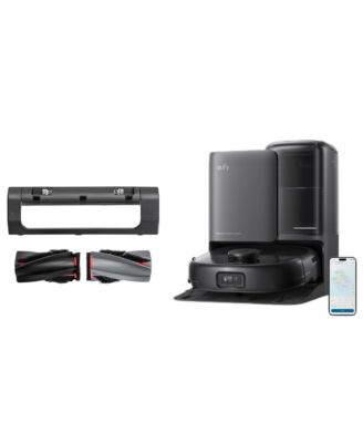 E25 Omni Robot Vacuum Self-Cleaning All-in-One Station + eufy Rolling Brush and Brush Guard
