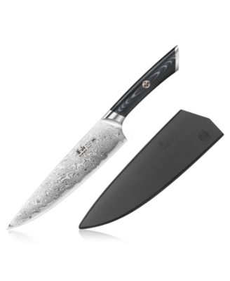 Kuro Series Steel 8" Chef's Knife with Sheath