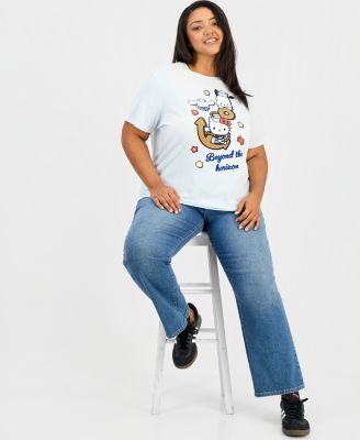 Trendy Plus Size Hello Kitty Graphic Print T-Shirt