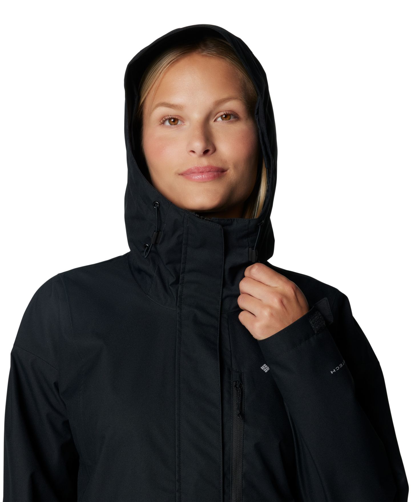 Женская куртка Columbia Hikebound II Hooded Waterproof, цвет: Чёрный — фото 5