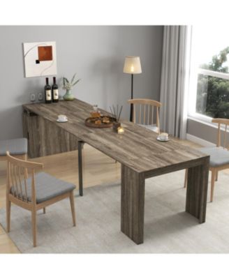 Extendable Dining Table with Outlet & Storage