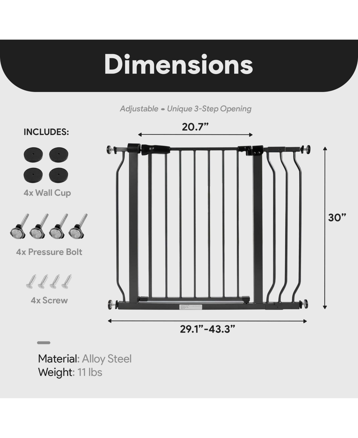 BalanceFrom Fitness Walk Thru Safety Gate, Baby & Pet, Doorways, Hallways
