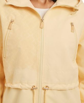 Women's Magic Print Cropped Anorak With Attached Hood