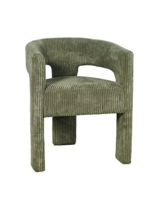 Bowen Modern Three-Leg Upholstered Accent Dining Armchair with Corduroy Fabric