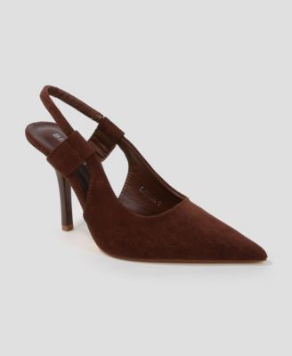 women's Euphemie Microfiber Suede Slingback Pumps