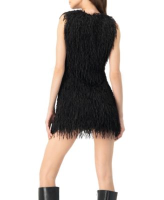 Women's Fantasy Short Dress with Round Neck