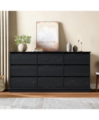9-Drawer Dresser for Bedroom, Large Double Chest of Drawers with Deep Storage & Wide Top