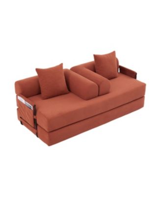 Foldable & Compressible Sofa with Metal Frame for Small Spaces