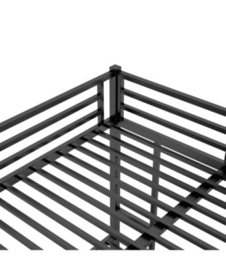 Metal Queen/Queen Bunk Bed - Space-Saving, Noise-Reduced