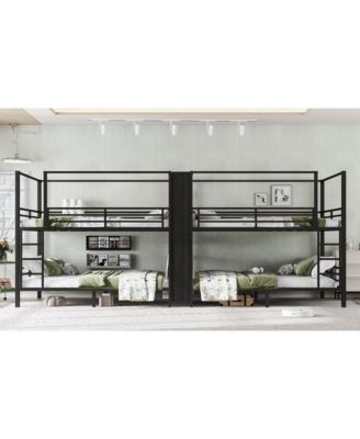 Queen Quad Bunk Bed w/ Storage & Wardrobe