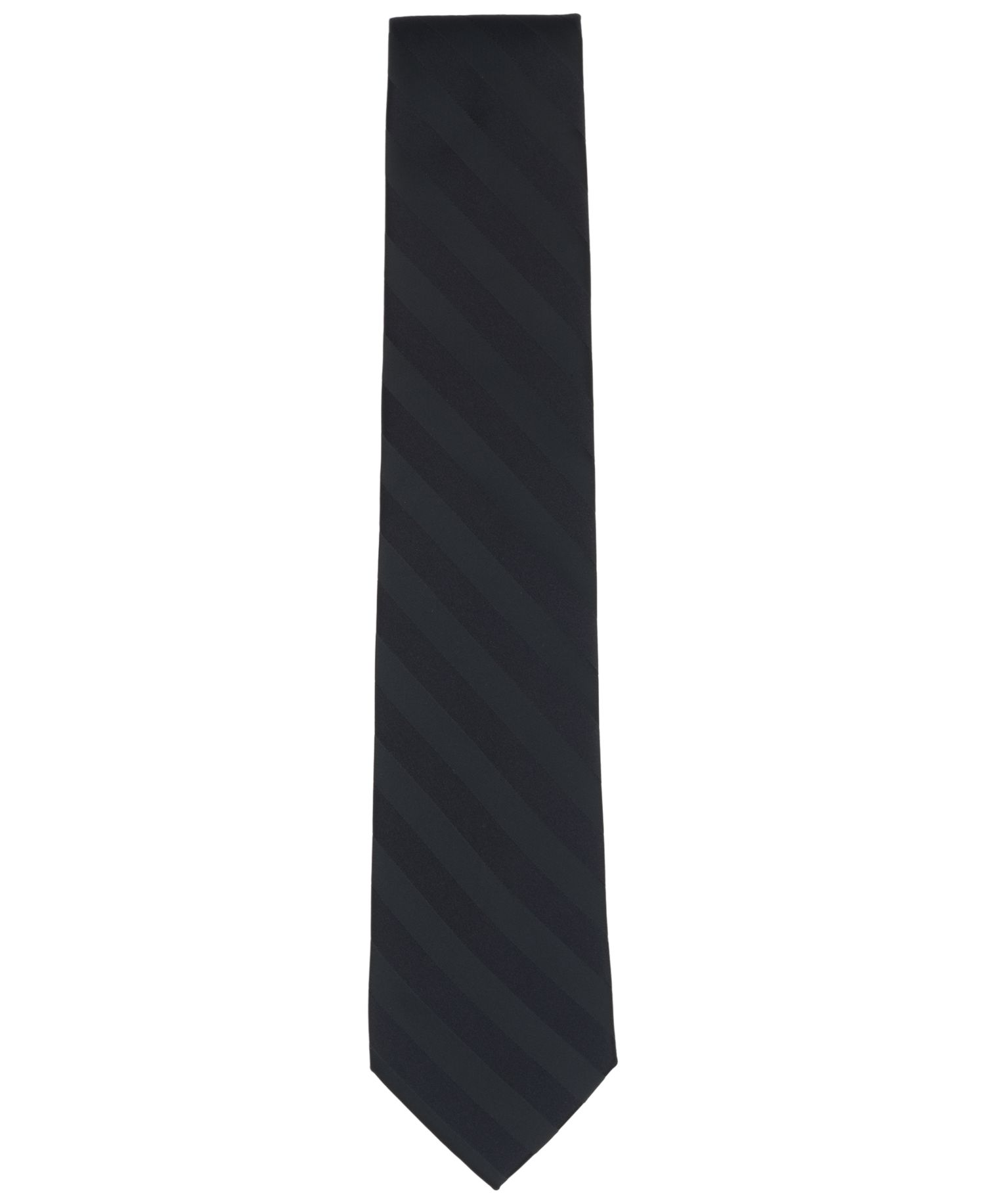 Men's Satin Stripe Solid Tie