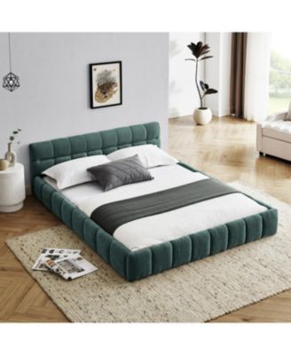 Queen Upholstered Platform Bed Frame
