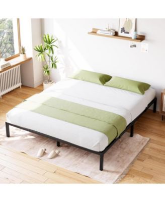 12 Inch Bed Frame No Box Spring Needed, Heavy Duty Metal Platform Bed Frame Size for Bedroom Easy Assembly, Noise Free