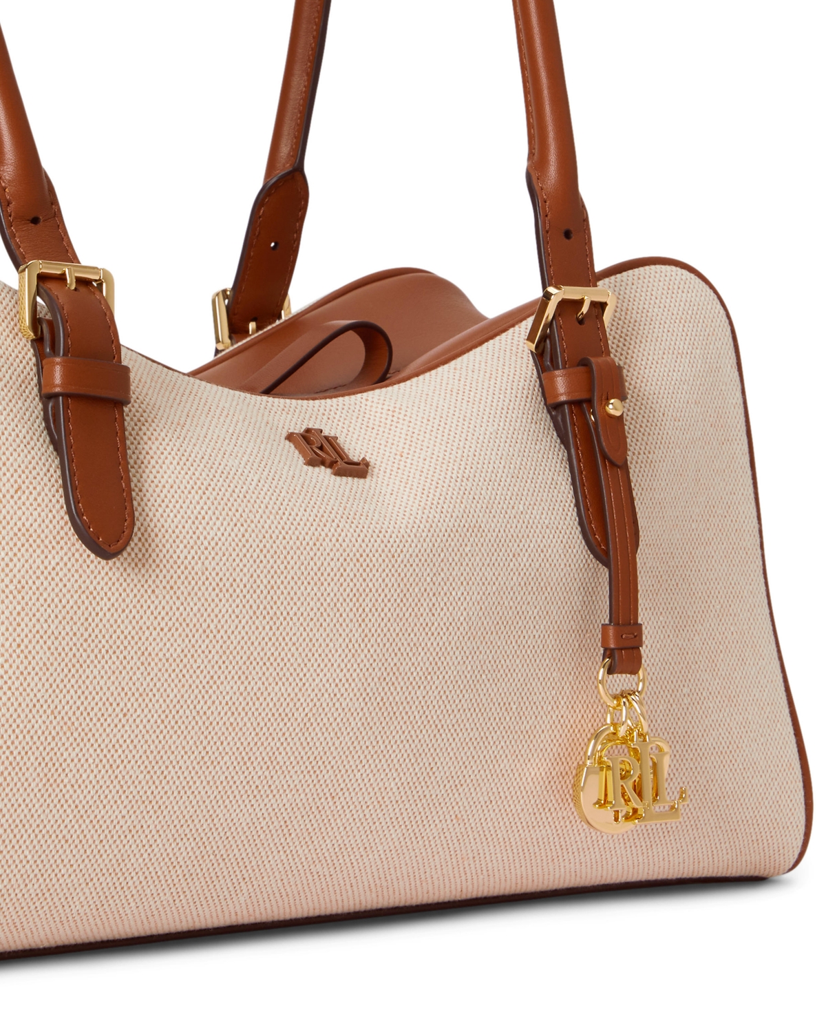 Lauren Ralph Lauren Marcy Large Zip Satchel Bag