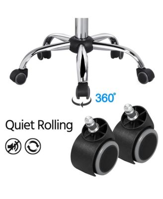 PU Leather Low Back Swivel Armless Office Chair