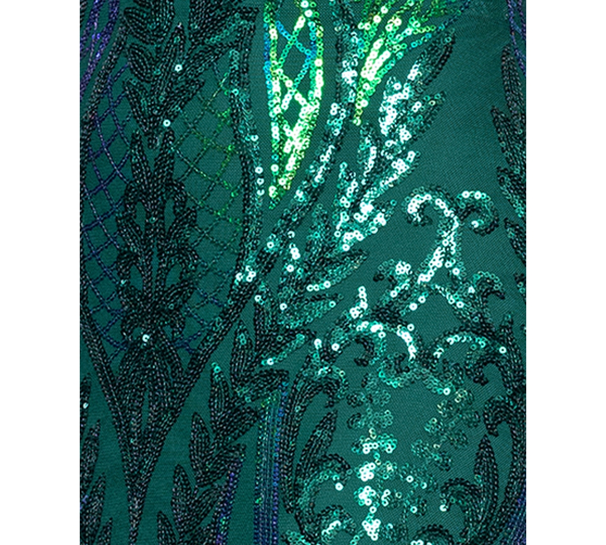 Blondie Nites Juniors' Sequin One-Shoulder Side-Slit Gown