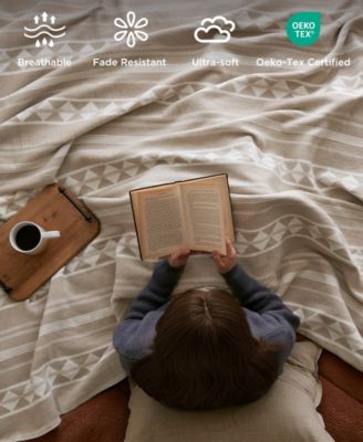 Alberta Cotton Blend Breathable Blanket, King