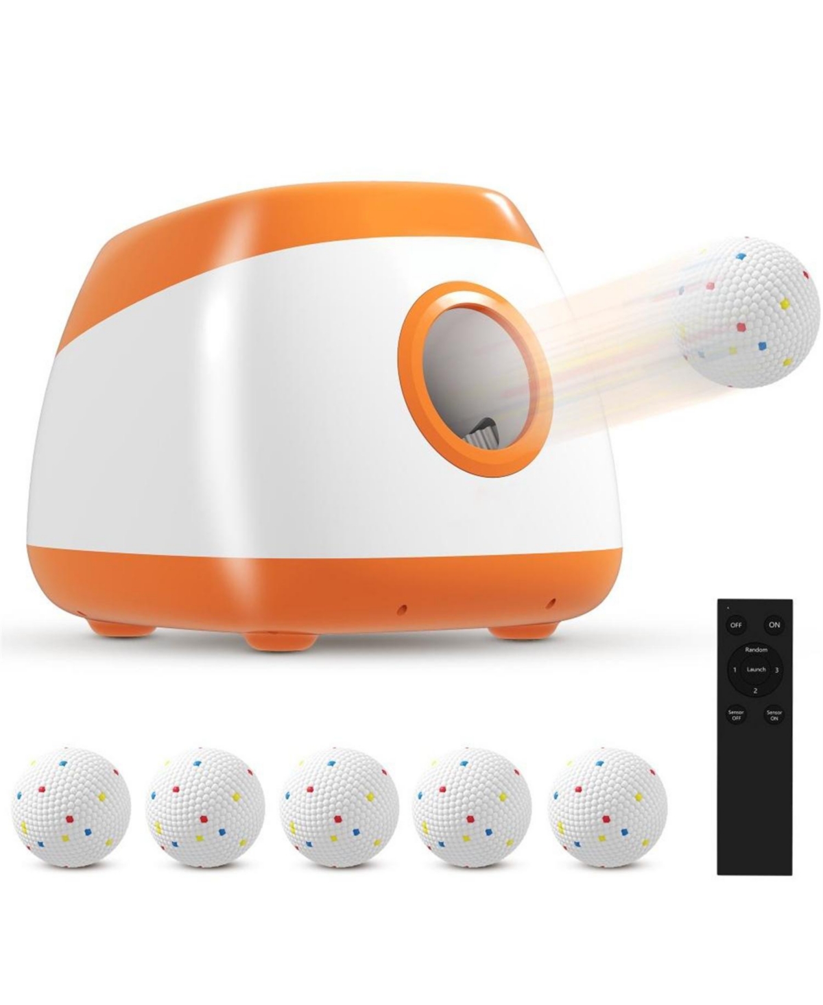 Aostirmotor Automatic Dog Ball Launcher for Outdoor & Indoor in Orange