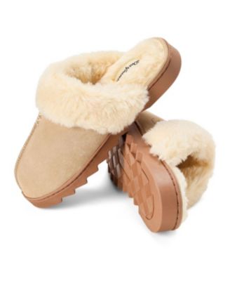 Women's Helena Genuine Suede Scuff House Shoe Slipper