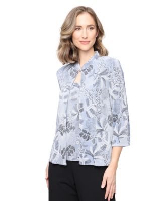 Women's Glitter Knit Top & Jacket, 2-Piece Set